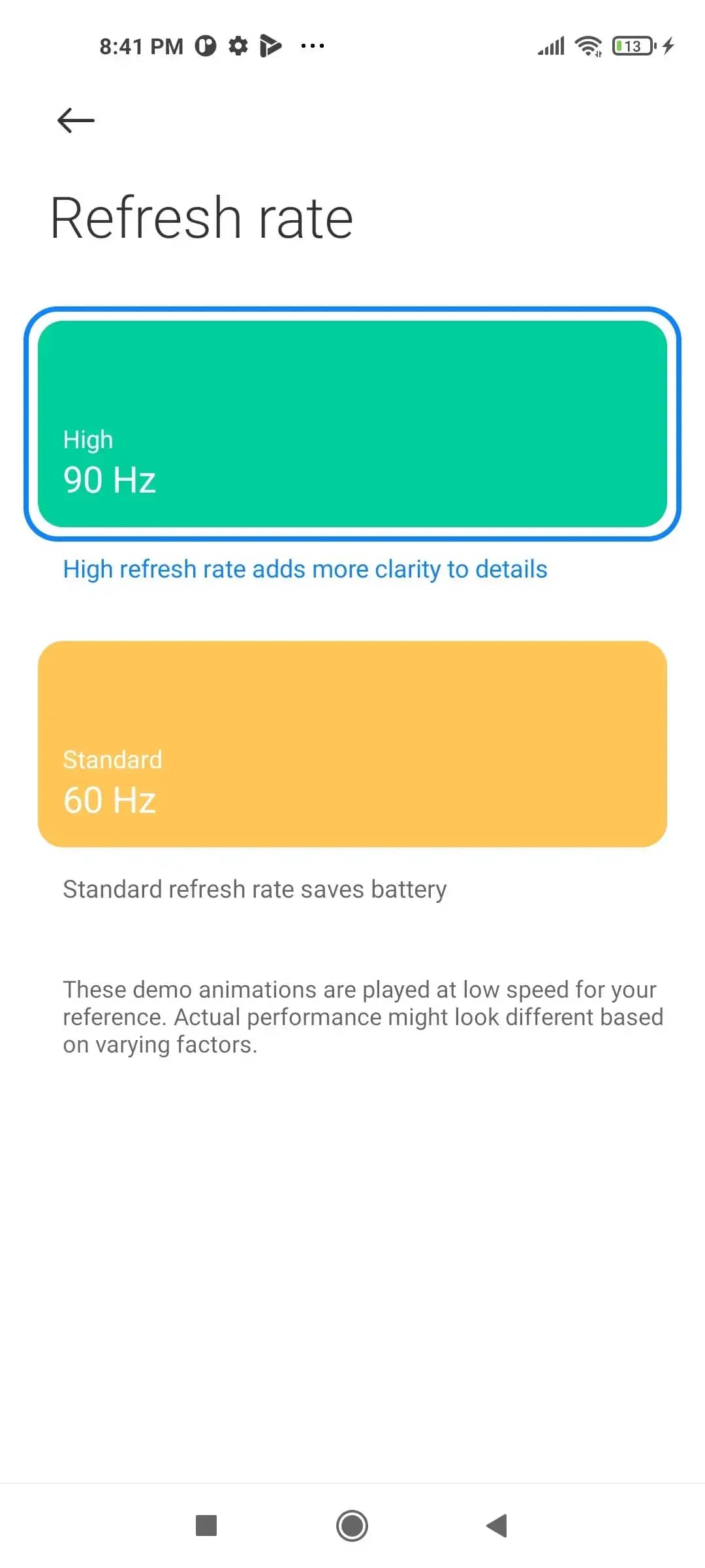 صفحه نمایش mi 11 lite 5g چند هرتز است؟